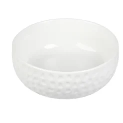 Saladier en porcelaine design martelé blanc|Gifi Sale