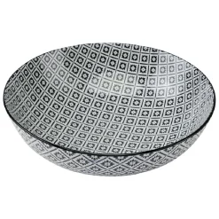 Saladier en porcelaine motif graphique coloré x2|Gifi Hot