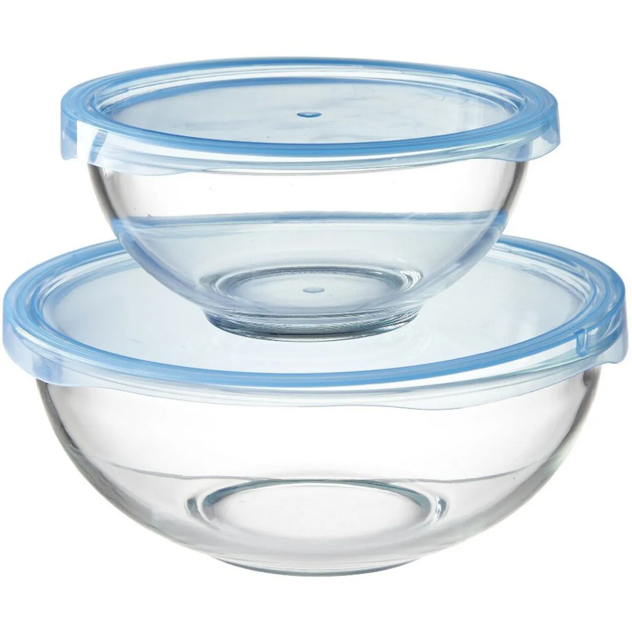 Outlet Saladier en verre avec couvercle x 2 Vaisselle Et Accessoires De Table