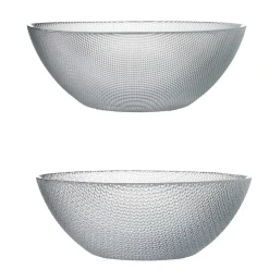 Saladier en verre design relief transparent x2|Gifi Online