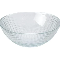 Saladier en verre effet relief Ø26cm|Gifi Discount