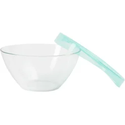 Saladier en verre Luminarc Keep'n Bowl couvercle vert Ø28cm|Gifi