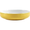Saladier faïence bicolore jaune et blanc Ø25xH6cm|Gifi