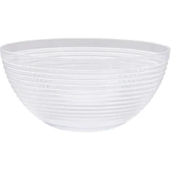 Saladier plastique strié noir transparent Ø17xH8,5cm|Gifi Best