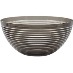 Saladier plastique strié noir transparent Ø17xH8,5cm|Gifi Best