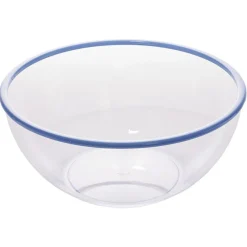 Saladier plastique transparent bordure coloré Ø28xH12,2cm|Gifi Best