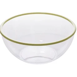 Saladier plastique transparent bordure coloré Ø28xH12,2cm|Gifi Best
