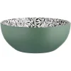 Saladier porcelaine porcelaine intérieur motif feuillage Ø23xH8,8cm|Gifi Online