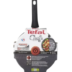 Sauteuse Tefal aluminium effet pierre avec couvercle Ø24cm Cuisson