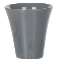 Outlet Service à café faïence ardoise gris blanc 6 personnes Vaisselle Et Accessoires De Table