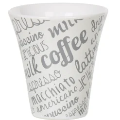 Outlet Service à café faïence ardoise gris blanc 6 personnes Vaisselle Et Accessoires De Table