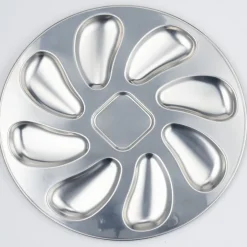 Sale Service à huitres en inox 13 pièces avec couteau/fourchettes/assiettes Vaisselle Et Accessoires De Table