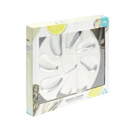 Sale Service à huitres en inox 13 pièces avec couteau/fourchettes/assiettes Vaisselle Et Accessoires De Table