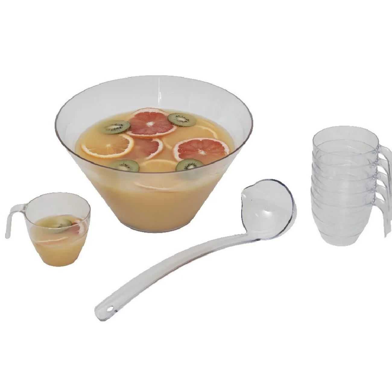 Service à punch en plastique transparent|Gifi Discount