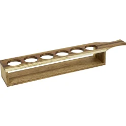 Service à shooter 6 verres avec support bois|Gifi Discount