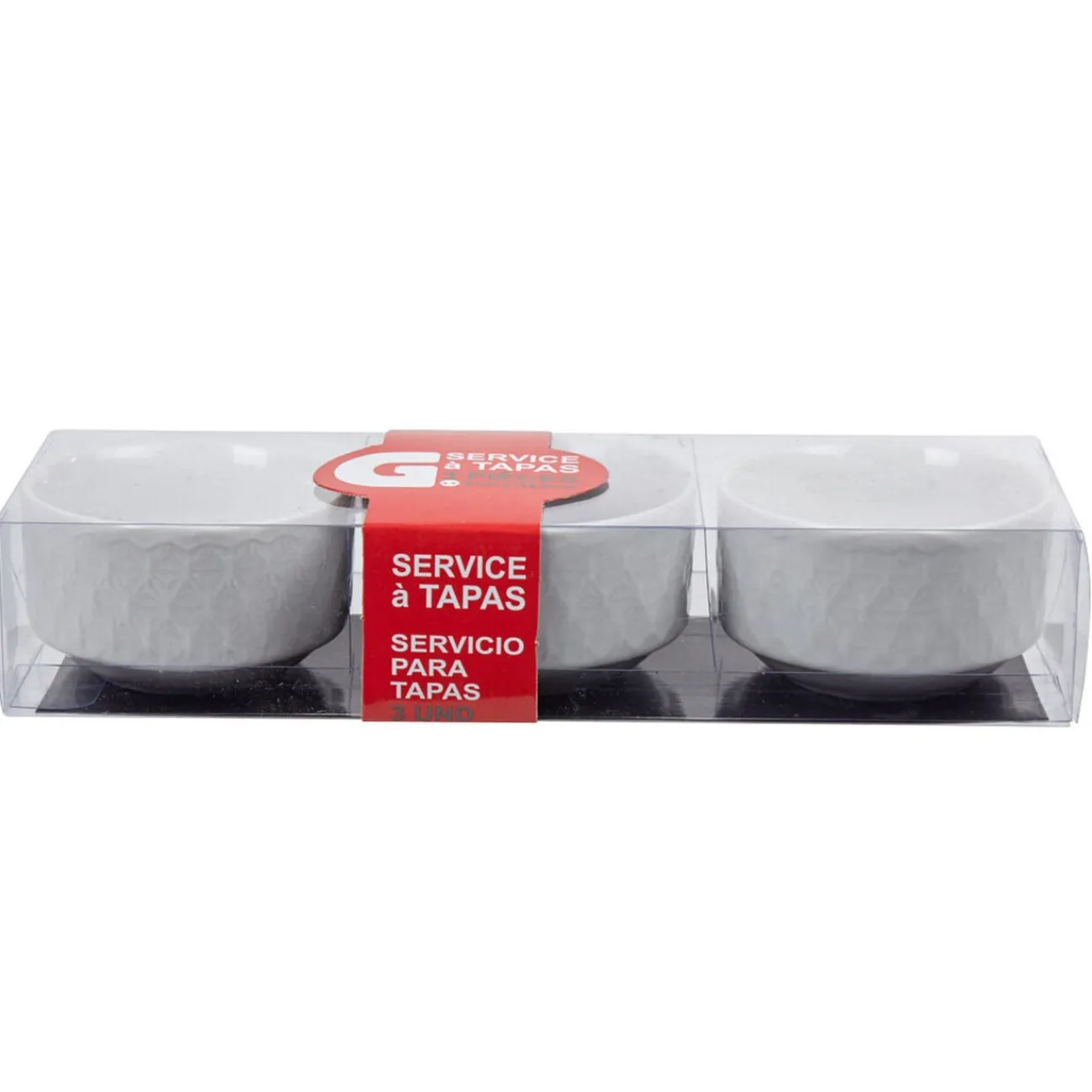 Sale Service à tapas blanc 3 pièces Vaisselle Et Accessoires De Table