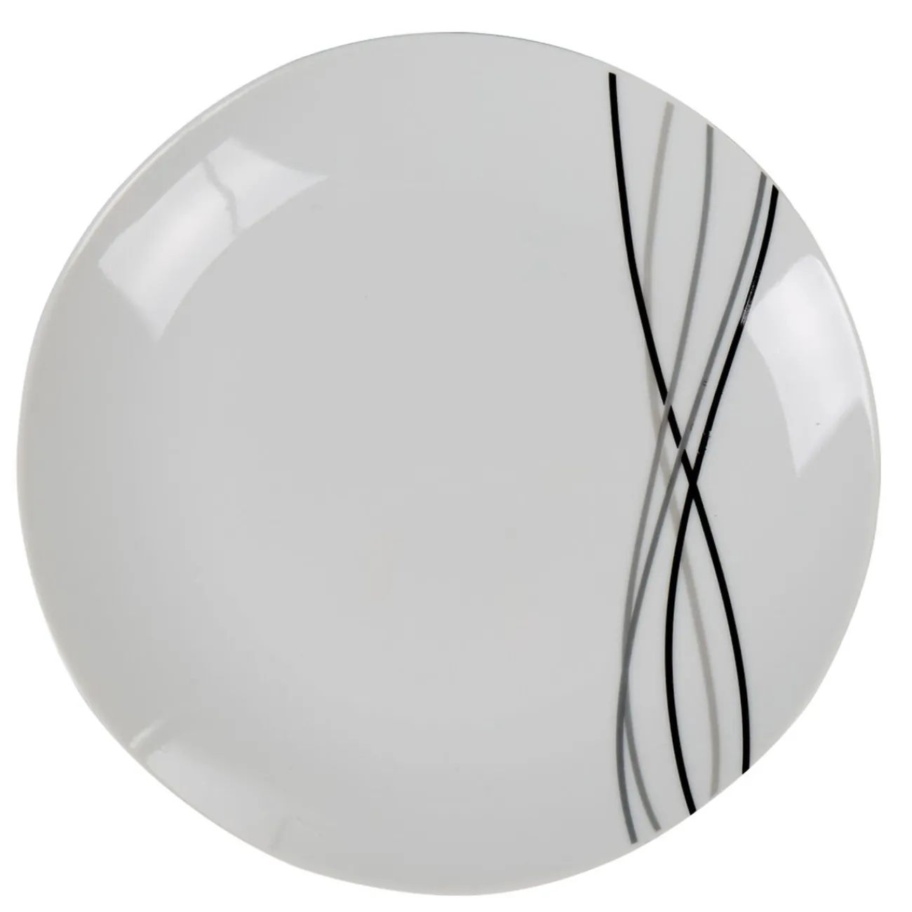 Service à vaisselle 12 pièces porcelaine blanche|Gifi Best