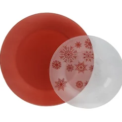 Service à vaisselle en verre 12 assiettes collection Noël tradition|Gifi New