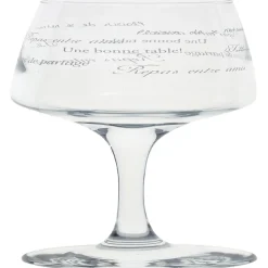 Service à verre transparent avec inscriptions phrases x12|Gifi Outlet