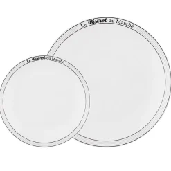 Service de table 12 assiettes porcelaine Le Bistrot du marché|Gifi Online