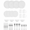 Outlet Service vaisselle blanc complet 32 pièces Vaisselle Et Accessoires De Table