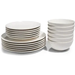 Service vaisselle blanc 18pcs|Gifi Online