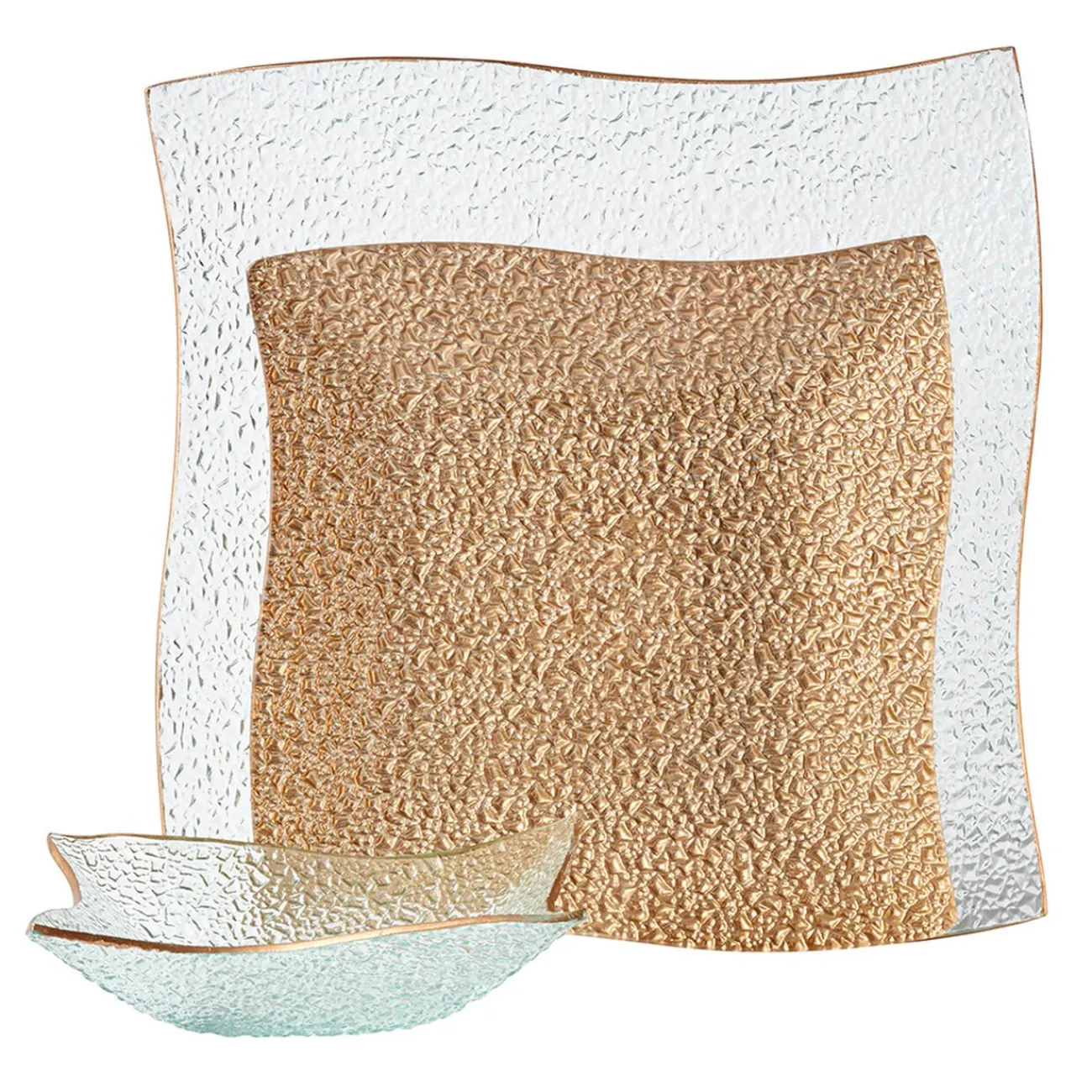 Service vaisselle doré transparent 18 pièces|Gifi Sale