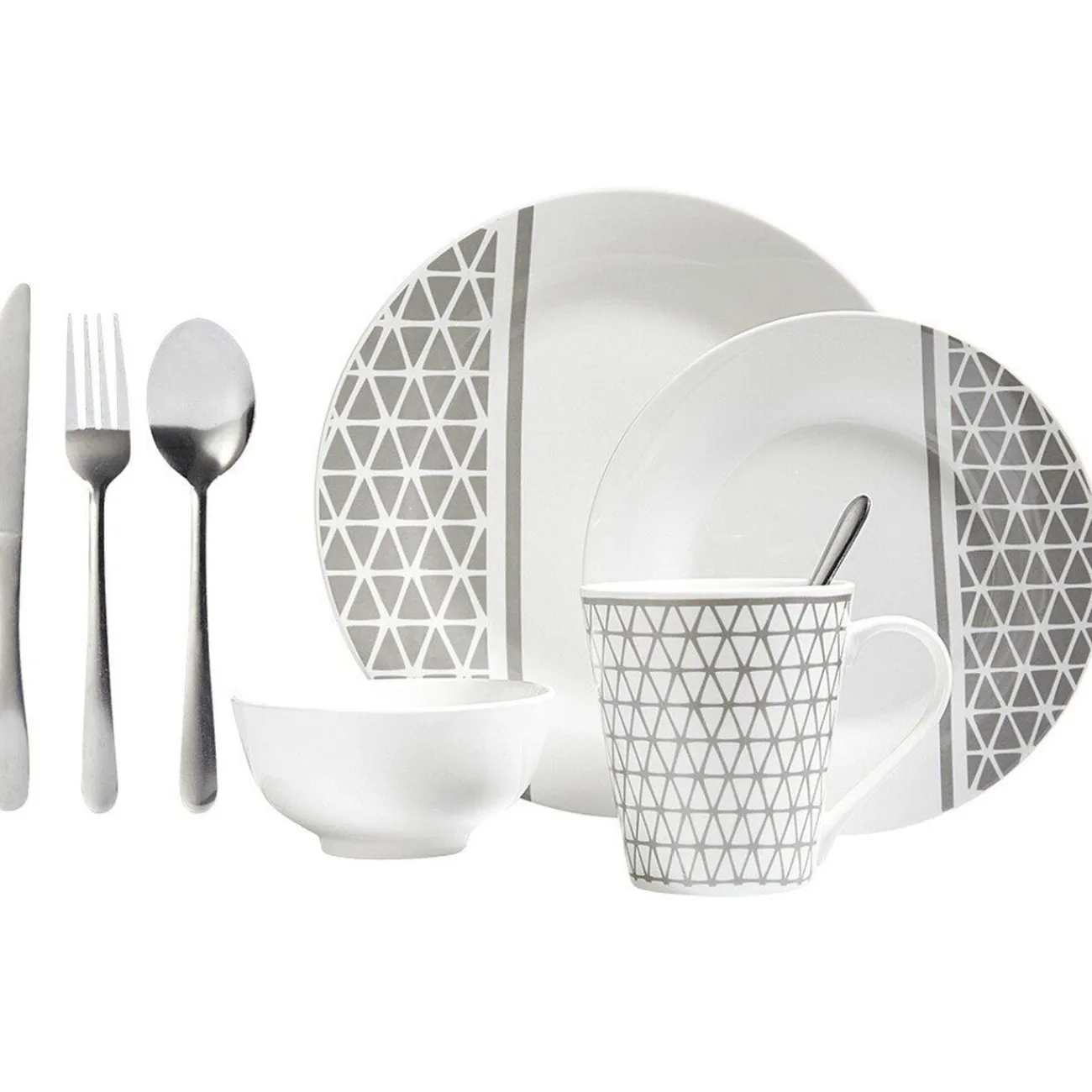 Service vaisselle en porcelaine 32 pièces|Gifi New