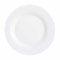 Service vaisselle Luminarc lot de 12 assiettes plates rondes uni blanc|Gifi New