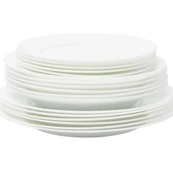 Service vaisselle Luminarc verre blanc 18 pièces|Gifi New