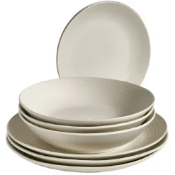 Service vaisselle porcelaine blanc 18 pièces|Gifi
