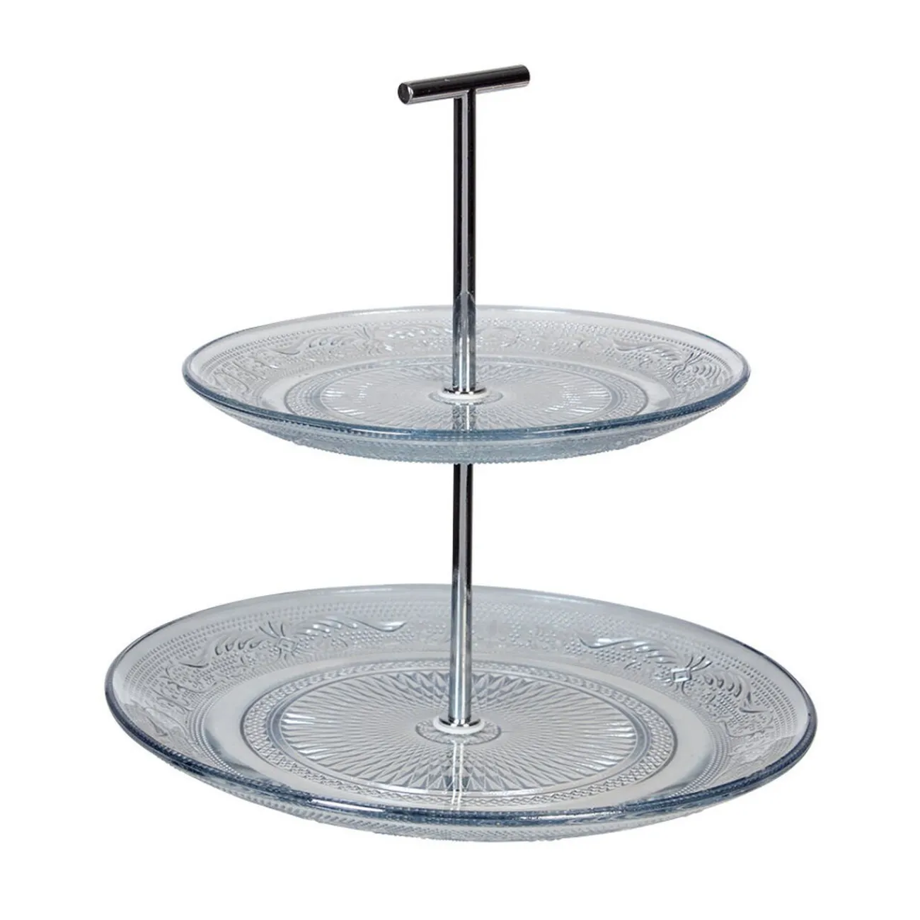 Serviteur double étage en verre|Gifi Clearance