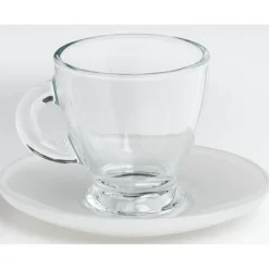 Set 6 tasses expresso nacré et doré 9 cl|Gifi