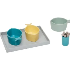 Set apéritif 10 pièces : 1 planche + 3 coupelles + 6 pics|Gifi