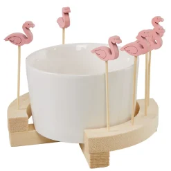 Set apéritif Aloha coupelle et pique flamant rose x 8|Gifi Best