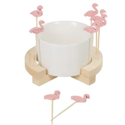 Set apéritif Aloha coupelle et pique flamant rose x 8|Gifi Best