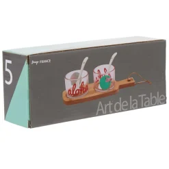 Set apéritif Aloha planche coupelle cuillère|Gifi Best
