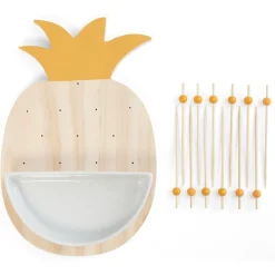 Outlet Set apéritif en forme d ananas 12 pics et coupelle Vaisselle Et Accessoires De Table
