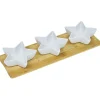 Set apéritif plateau bambou et coupelle étoile x3|Gifi