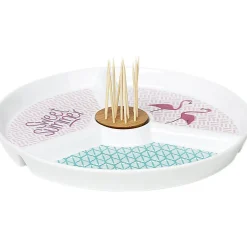 Set apéritif porcelaine design flamant rose|Gifi New