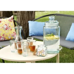 Set carafe et 6 verres transparents|Gifi