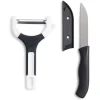 Sale Set couteau et éplucheur inox et plastique - 3 modèles Préparation Culinaire