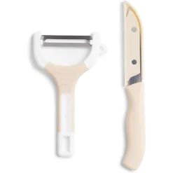 Sale Set couteau et éplucheur inox et plastique - 3 modèles Préparation Culinaire