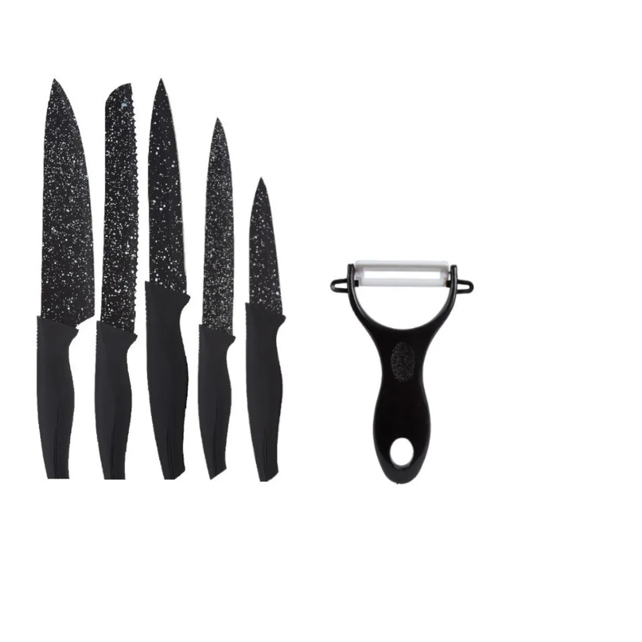 Set de 5 couteaux et 1 éplucheur Préparation Culinaire