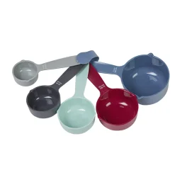 Clearance Set de 5 cuillères-mesure en acrylique multicolore Préparation Culinaire