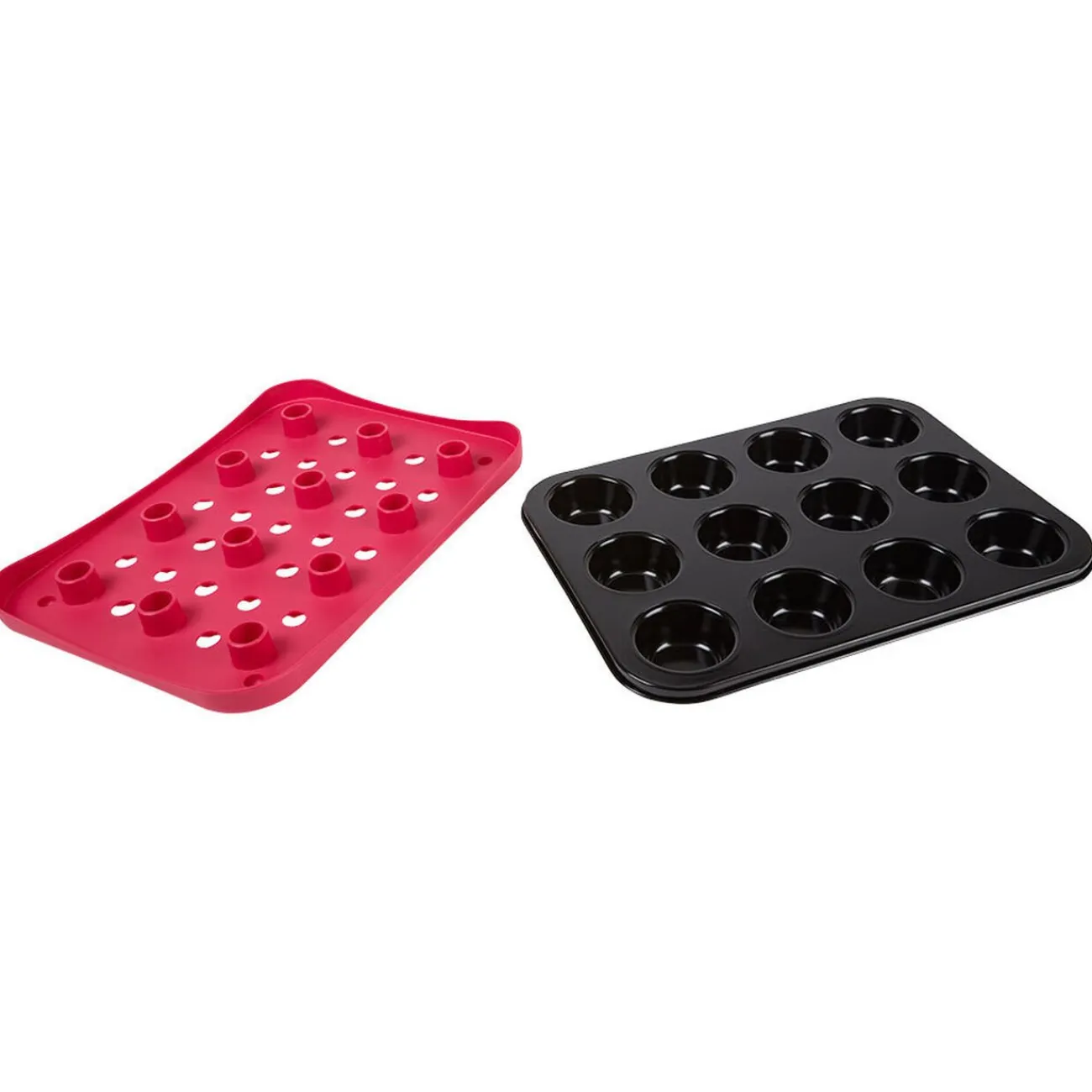 Best Set moule à muffins avec fond amovible et plateau Cuisson