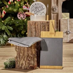 Outlet Set planche à découper + ardoise + tablier Préparation Culinaire