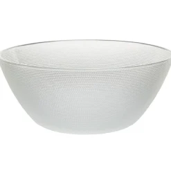 Online Set saladier avec coupelles x6 verre transparent martelé Vaisselle Et Accessoires De Table