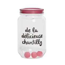 Shaker à chantilly manuel tranparent rose|Gifi Online