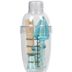 Shaker à cocktail plastique et bois|Gifi New